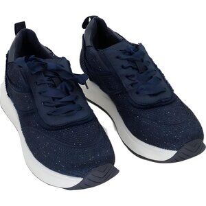 Kenneth Cole Claire Low-Top Sneakers Navy Sparkle Women's US 9M